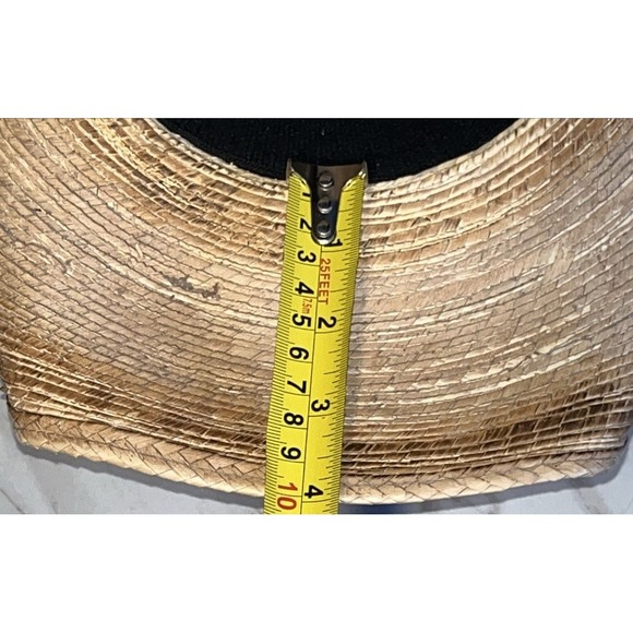 Summit Hats Straw Cowboy Hat Western Palm Leaf Style Leather Band Chin Strap - Picture 11 of 11
